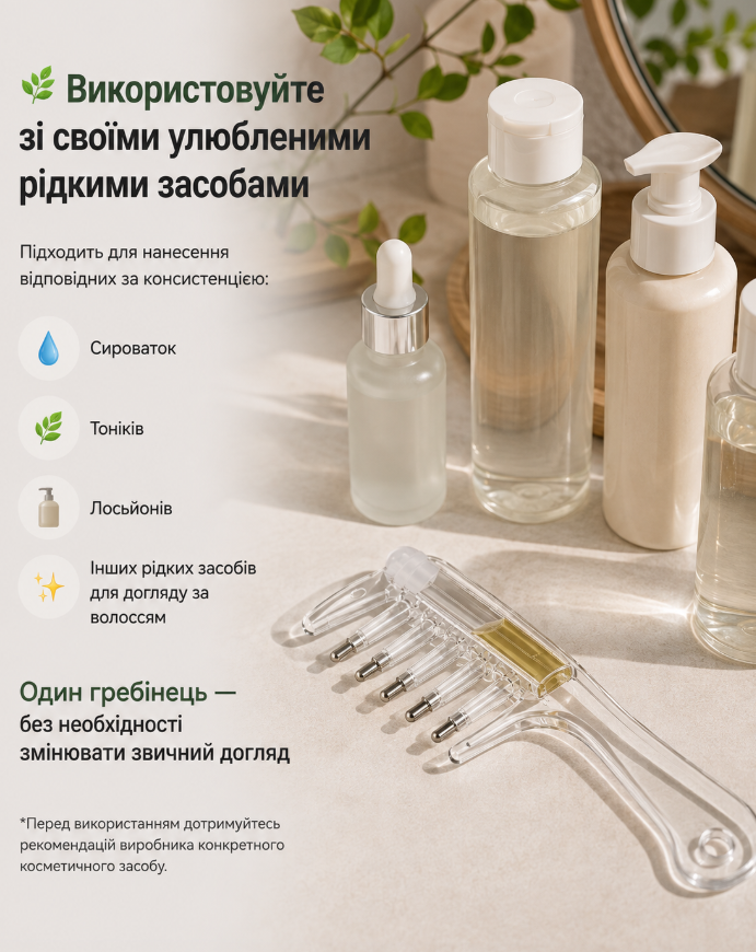 Використовуйте зі своїми улюбленими рідкими засобами